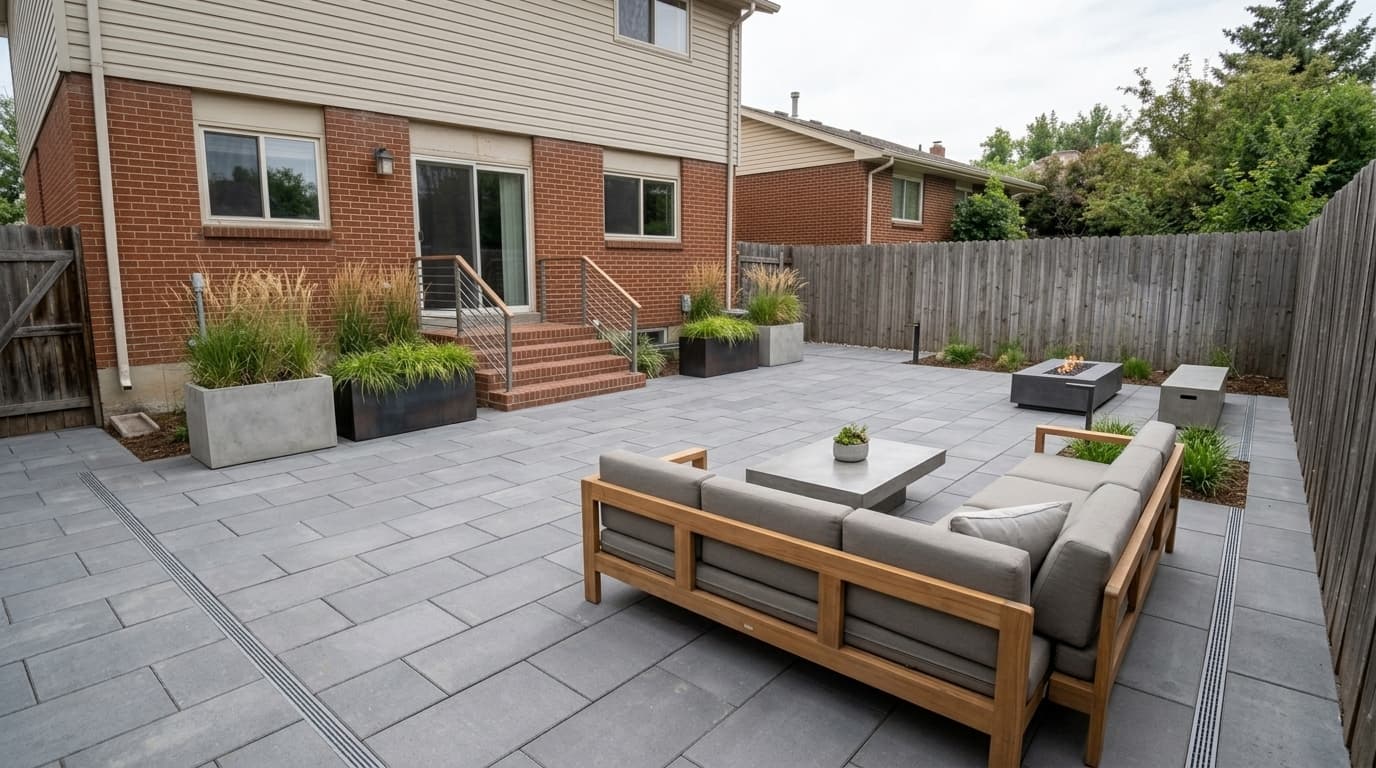 Patios — Modern pavers